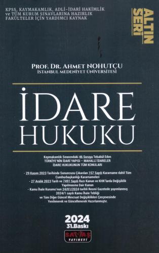 İDARE HUKUKU Ahmet Nohutçu